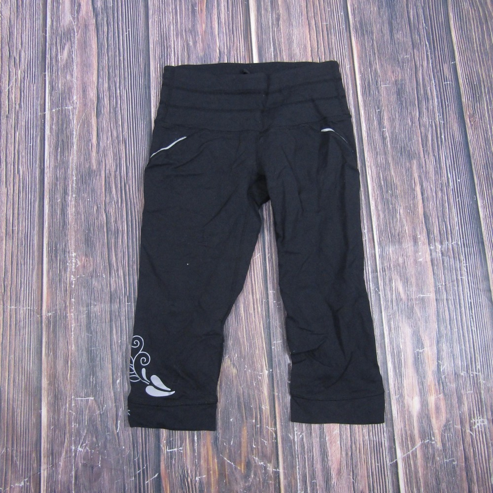 Athleta Womens Size XXS Black Capri Tight Leggings Running Yoga Gym‎ Athletic